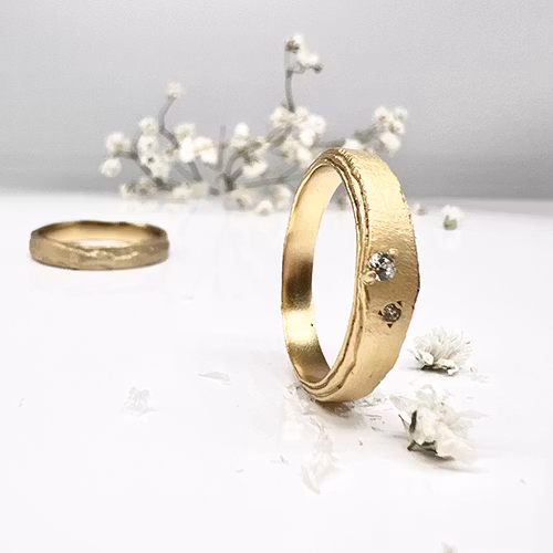 Misty Forest Ammil Ring - 18K Natural White Gold