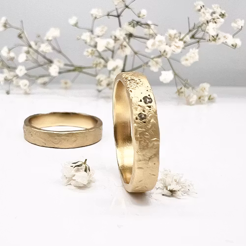 Misty Forest "Twinkle" Ring - 18K Naturligt Vitguld
