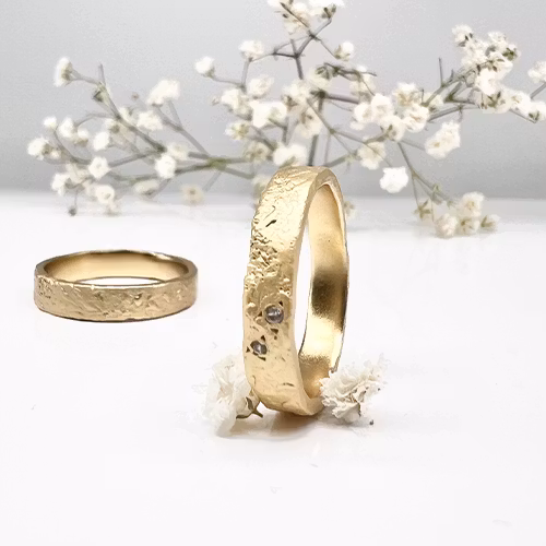 Misty Forest "Twinkle" Ring - 18K Naturligt Vitguld