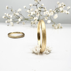 Misty Forest "Mars" Mens Ring - 18K Naturligt Vitguld