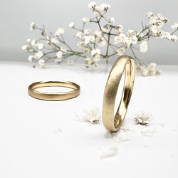 Misty Forest "Plain" Ring - 18K Naturligt Vitguld
