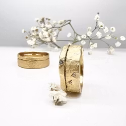 Misty Forest "Horizon" Ring - 18K Naturligt Vitguld