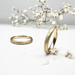 Misty Forest "Silk" Ring - 18K Naturligt Vitguld