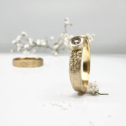 Misty Forest Éclat Ring - 18K Natural White Gold