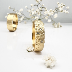 Misty Forest "Fields" Ring - 18K Naturligt Vitguld