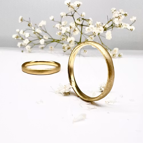 Misty Forest "Plain" Ring - 18K Gulguld