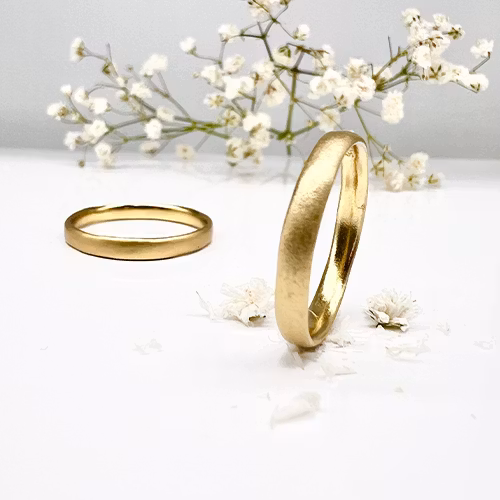 Misty Forest "Plain" Ring - 18K Gulguld
