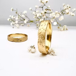 Misty Forest "Jules" Mens Ring - 18K Gulguld