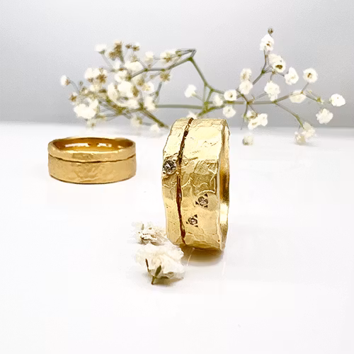 Misty Forest "Horizon" Ring - 18K Gulguld