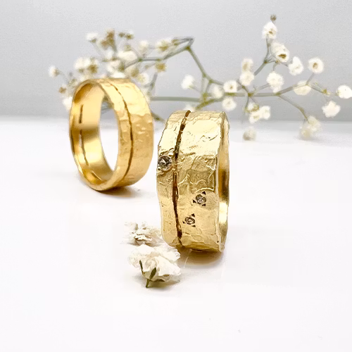 Misty Forest "Horizon" Ring - 18K Gulguld