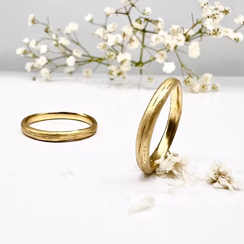 Misty Forest "Mars" Mens Ring - 18K Gulguld