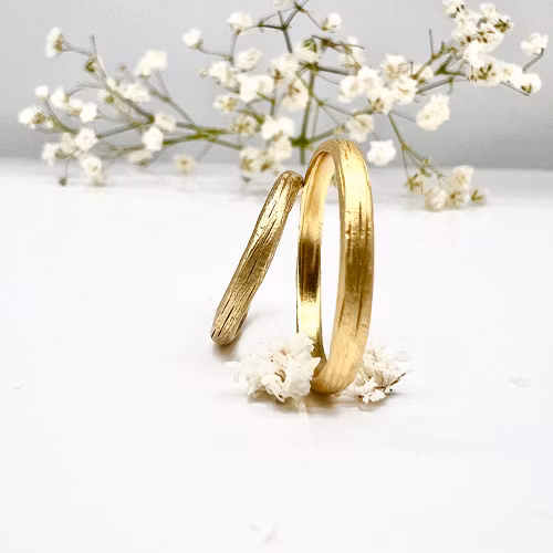 Misty Forest "Mars" Mens Ring - 18K Gulguld