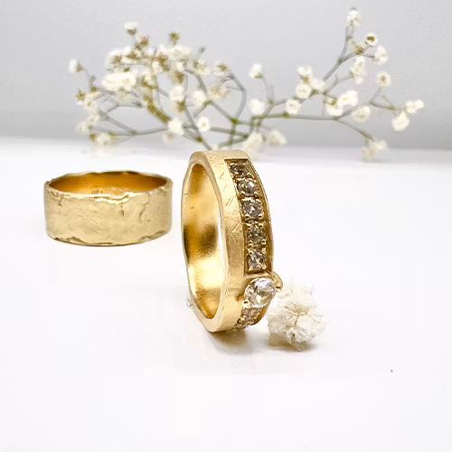 Misty Forest "Shadow" Ring - 18K Gulguld