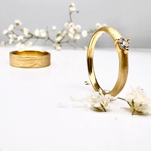 Misty Forest "Idyllic" Ring - 18K Gulguld