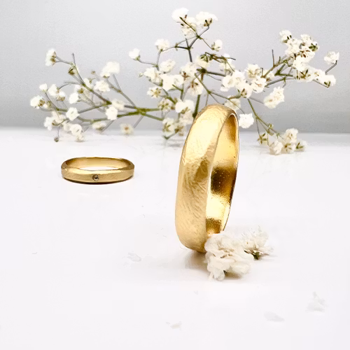 Misty Forest "Louie" Mens Ring - 18K Gulguld