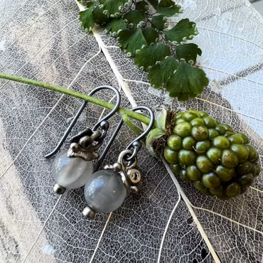 Earrings Forest Stream - Bronze/Gold
