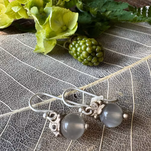 Earrings Forest Stream - Silver