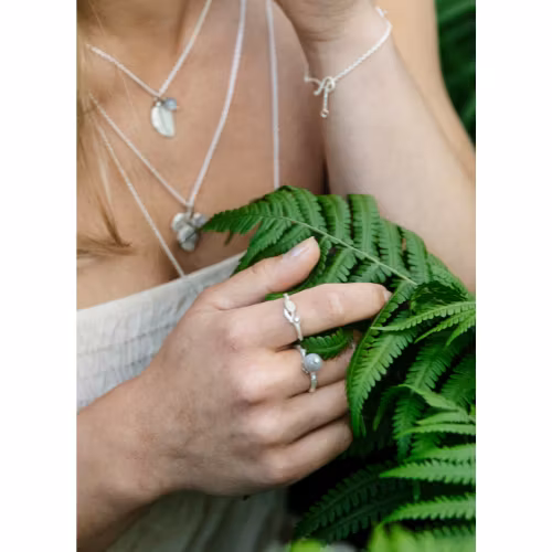 Necklace Wildflower Garland - Silver