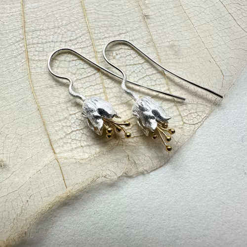 Earrings Lily of The Valley - Silver