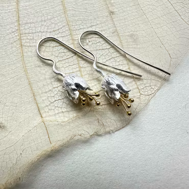 Örhängen Liljekonvalj - Silver/Guld