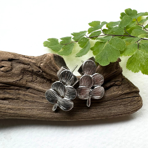 Earrings Feuille - Silver