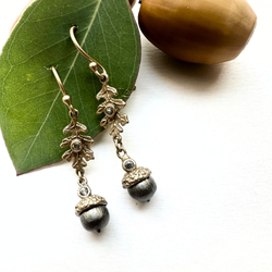 Örhängen Acorn Twig - Guld/Brons