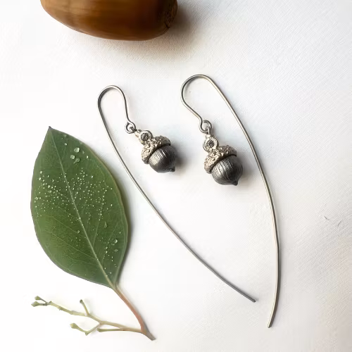 Earrings Scarlet Oak - Gold/Bronze