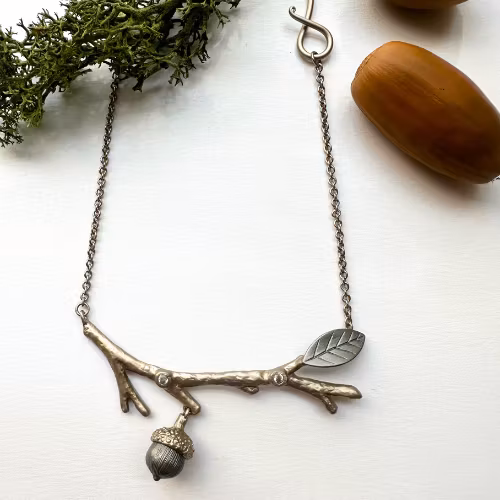 Halsband Branch of Oak - Guld/Brons