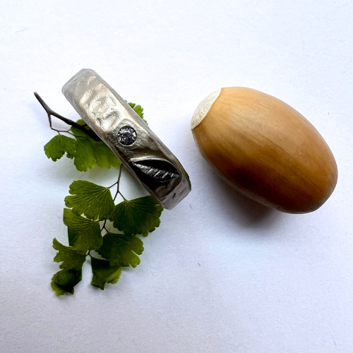 Ring Green Leaf - Guld/Brons