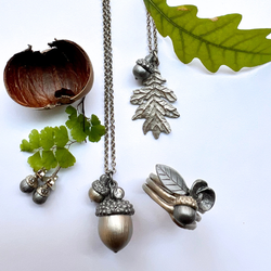 Örhängen Acorn - Guld/Brons