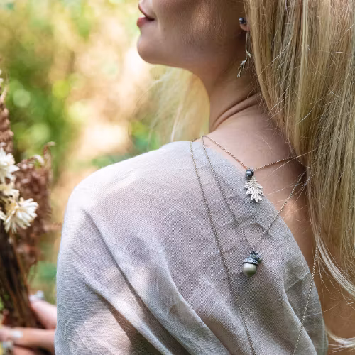 Halsband Branch of Oak - Guld/Brons