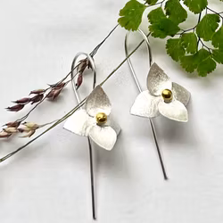 Earrings Blomsterkornell - Silver/Gold