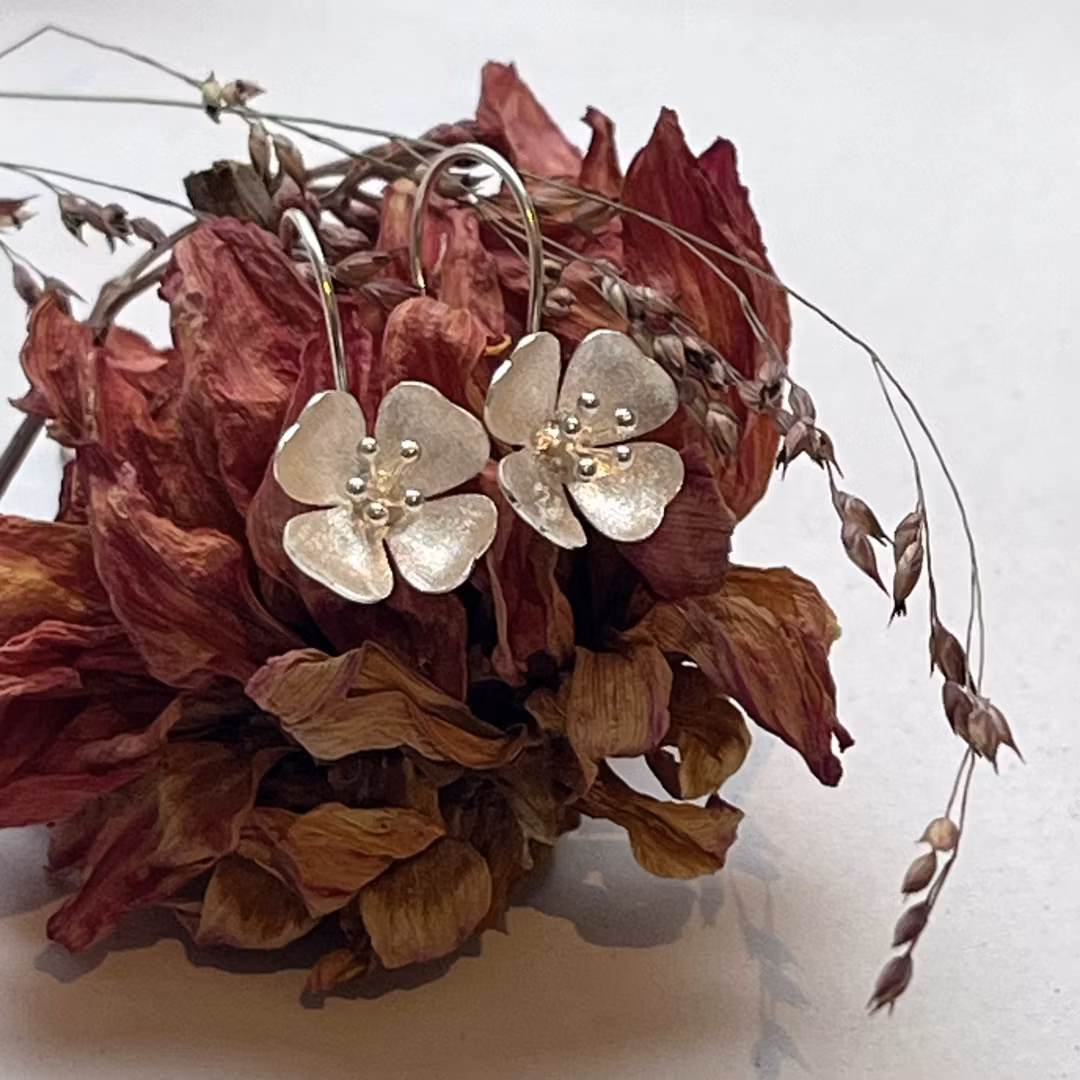 Earrings Phlox - Silver