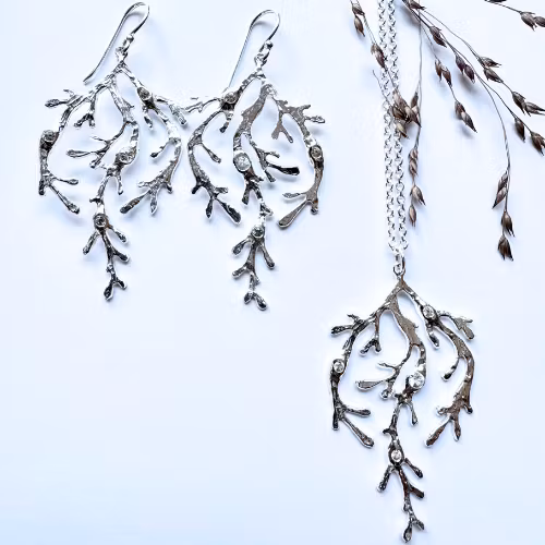 Örhängen Coral - Silver