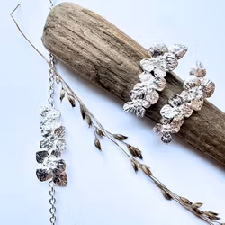 Earrings Flowers - Silver