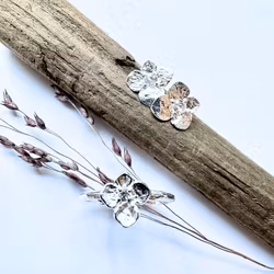 Earrings Viol Bloom - Silver