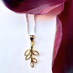 Necklace Tree Branch - Gold
