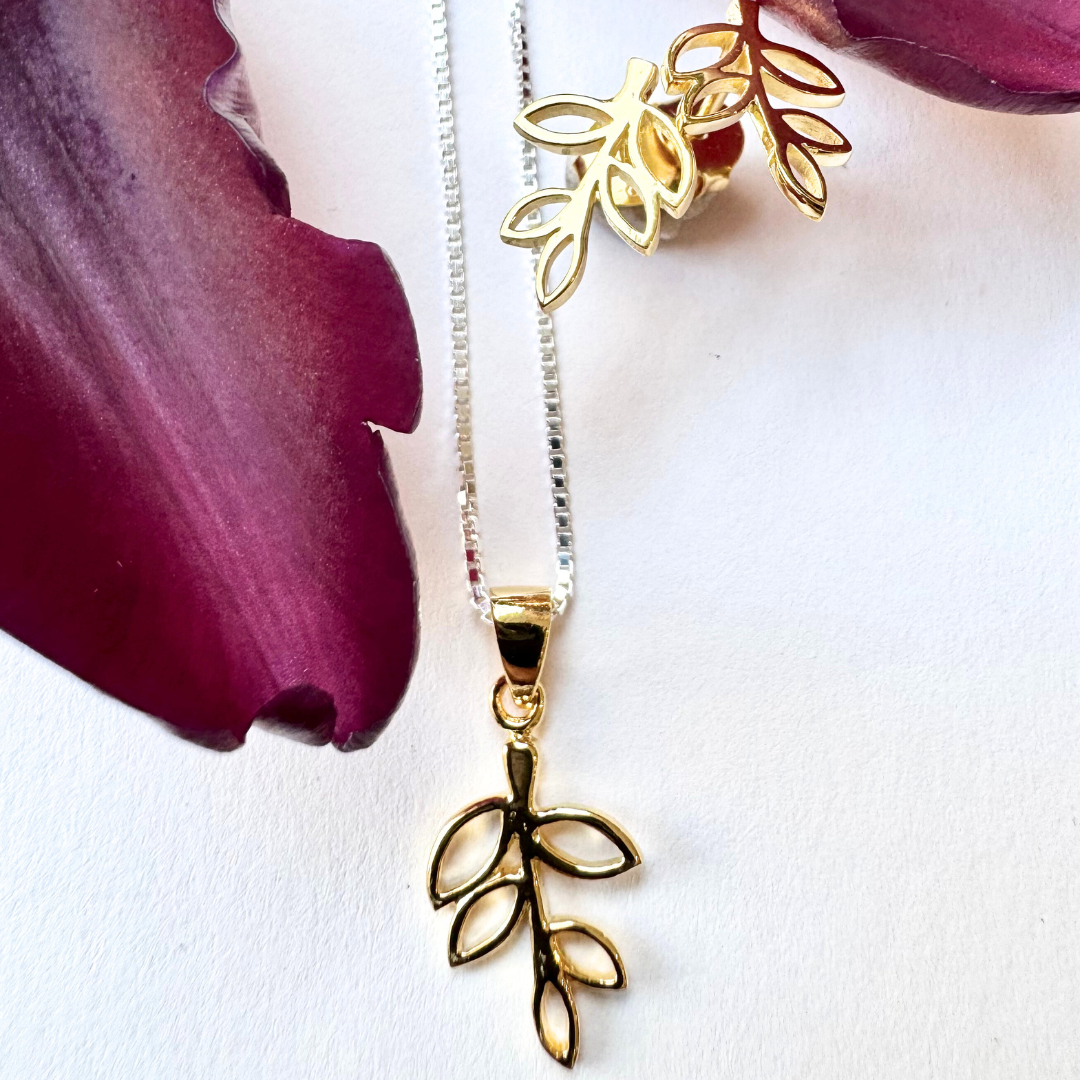 Halsband Tree Branch - Guld