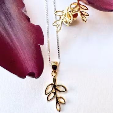 Halsband Tree Branch - Guld