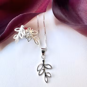 Örhängen Tree Branch - Silver