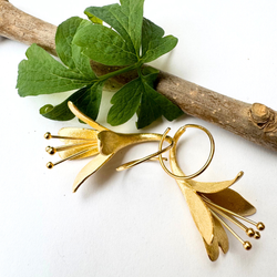 Örhängen Wild Flower - Guld