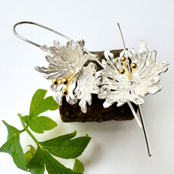 Örhängen Fleur - Silver/Guld