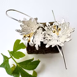 Örhängen Fleur - Silver/Guld
