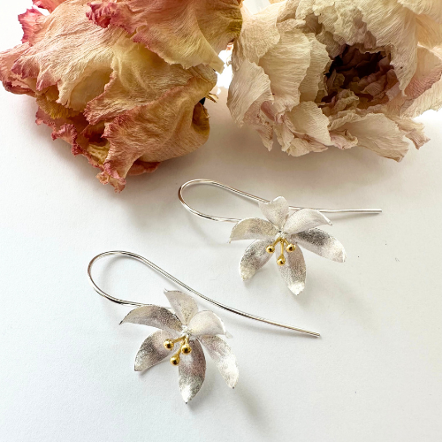 Örhängen Fiore - Silver/Guld