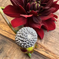 Ring Pompon Dahlia - Bronze/Gold