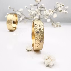 Misty Forest "Fields" Ring - Förgyllt med 14K Guld