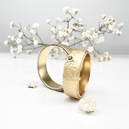 Misty Forest "Azure" Ring - Förgyllt med 14K Guld