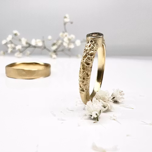 Misty Forest "Mizzle" Ring - Förgyllt med 14K Guld