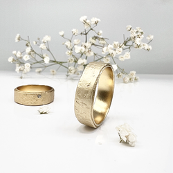 Misty Forest "Urbane" Mens Ring - Förgyllt med 14K Guld