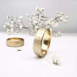 Misty Forest "Urbane" Mens Ring - Förgyllt med 14K Guld